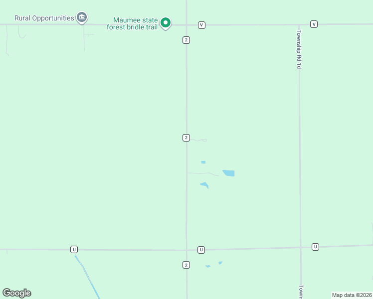 map of restaurants, bars, coffee shops, grocery stores, and more near Township Road 2 in Liberty Center