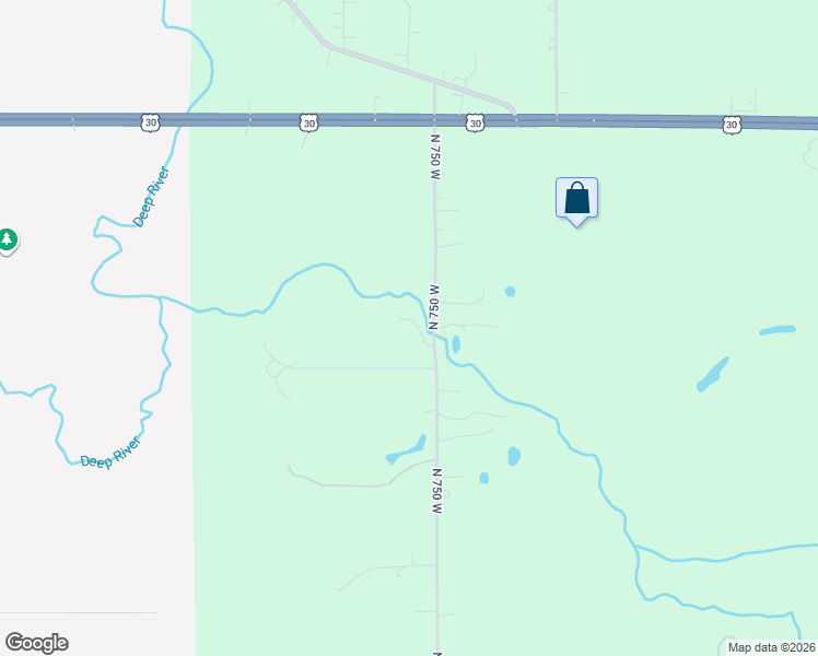 map of restaurants, bars, coffee shops, grocery stores, and more near 194-222 North 750 West in Valparaiso