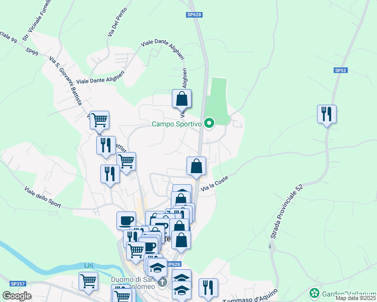 map of restaurants, bars, coffee shops, grocery stores, and more near 5 Piazzale Napoli in Pontecorvo