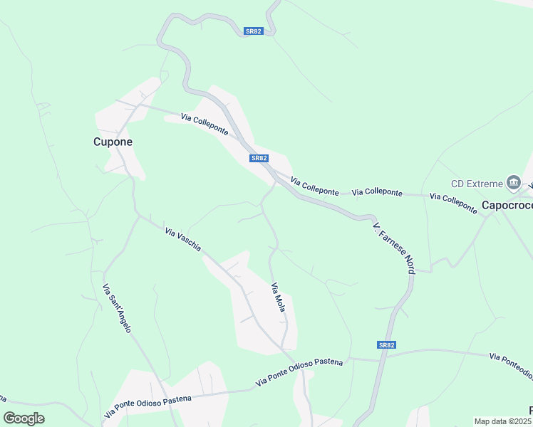 map of restaurants, bars, coffee shops, grocery stores, and more near 11 via collefontana in Provincia di Frosinone
