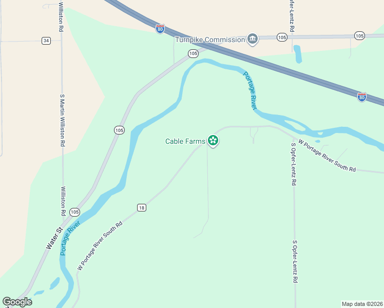 map of restaurants, bars, coffee shops, grocery stores, and more near 20404 County Road 18 in Woodville