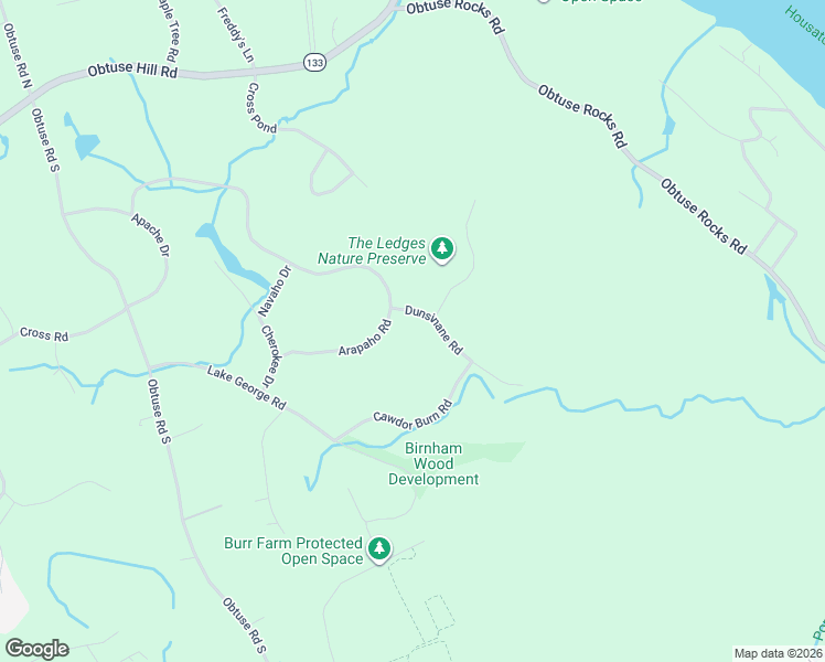 map of restaurants, bars, coffee shops, grocery stores, and more near 3 Dunsinane Road in Brookfield