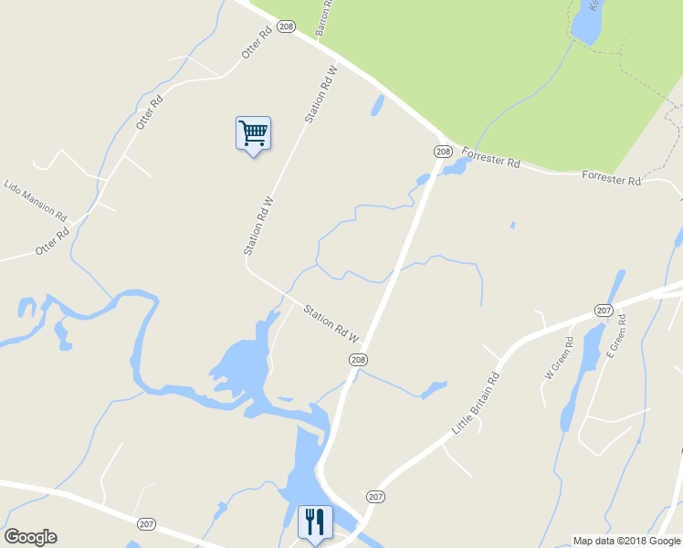 map of restaurants, bars, coffee shops, grocery stores, and more near 3591 New York 208 in Campbell Hall