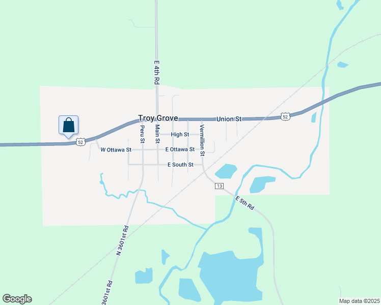 map of restaurants, bars, coffee shops, grocery stores, and more near 101 Oregon Street in Troy Grove