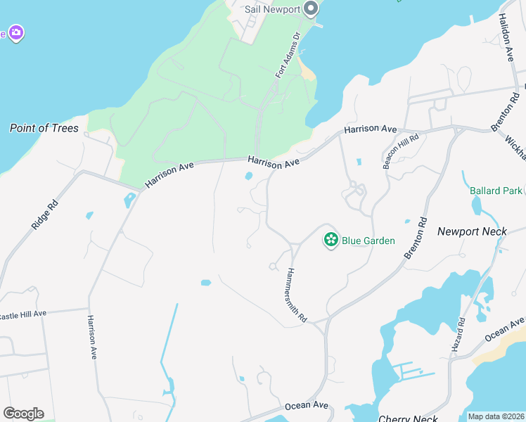 map of restaurants, bars, coffee shops, grocery stores, and more near 15 Hammersmith Road in Newport