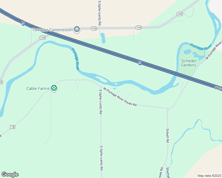map of restaurants, bars, coffee shops, grocery stores, and more near 19891 West Portage River South Road in Woodville