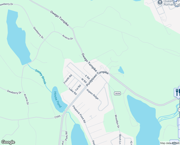 map of restaurants, bars, coffee shops, grocery stores, and more near 5 Holland Rd in Hawley