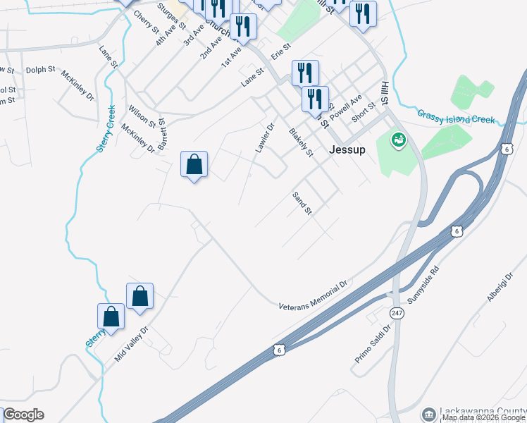 map of restaurants, bars, coffee shops, grocery stores, and more near 910 Grassy Island Ave in Jessup