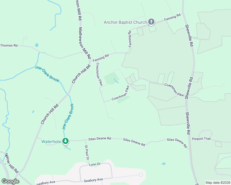 map of restaurants, bars, coffee shops, grocery stores, and more near 27 Coachman Pike in Ledyard