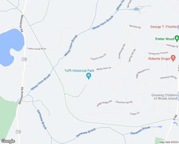 map of restaurants, bars, coffee shops, grocery stores, and more near 12 Berry Hill Lane in South Kingstown