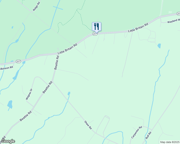 map of restaurants, bars, coffee shops, grocery stores, and more near 63 Liberty Drive in Rock Tavern
