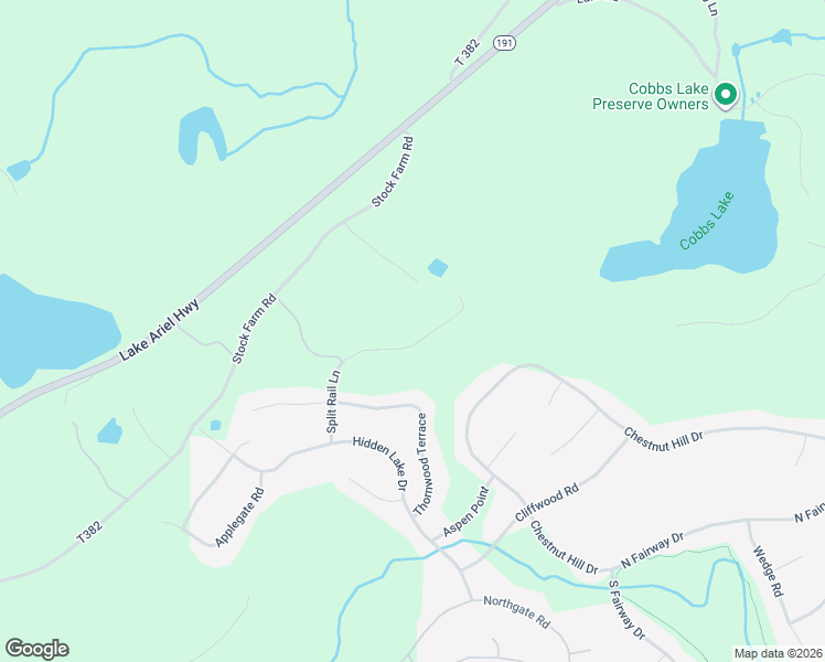 map of restaurants, bars, coffee shops, grocery stores, and more near 3823 Splitrail Lane in Lake Ariel