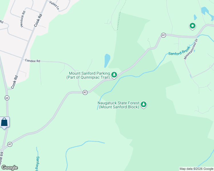 map of restaurants, bars, coffee shops, grocery stores, and more near 1200 Mountain Road in Prospect