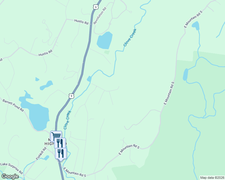 map of restaurants, bars, coffee shops, grocery stores, and more near 40 Walmer Lane in Cold Spring