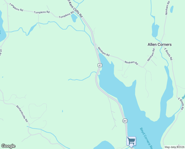 map of restaurants, bars, coffee shops, grocery stores, and more near 2577 New York 301 in Carmel Hamlet