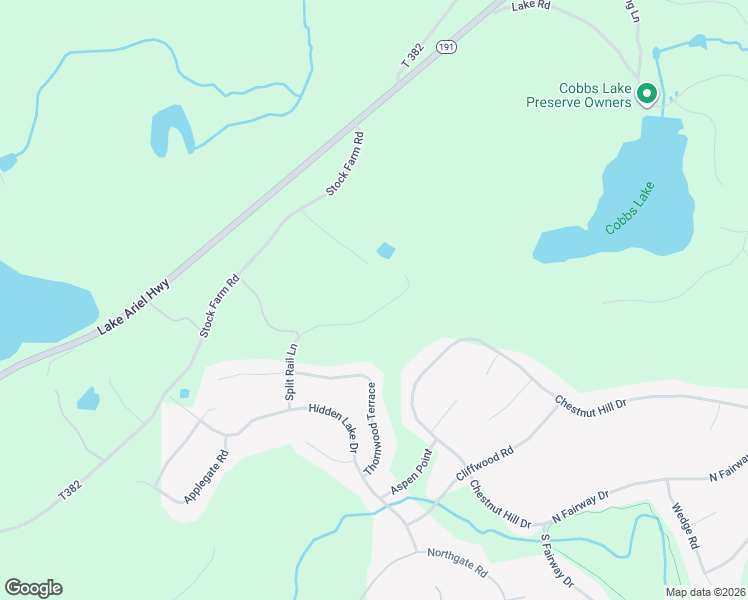 map of restaurants, bars, coffee shops, grocery stores, and more near 3842 Split Rail Lane in Wayne County