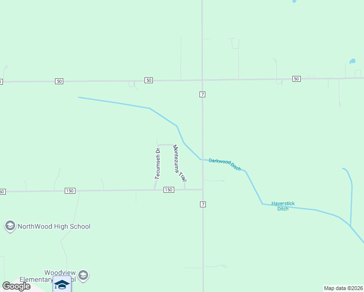 map of restaurants, bars, coffee shops, grocery stores, and more near 70798 Montezuma Trail in Nappanee
