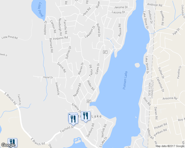 map of restaurants, bars, coffee shops, grocery stores, and more near 29 Taylor Road in Patterson