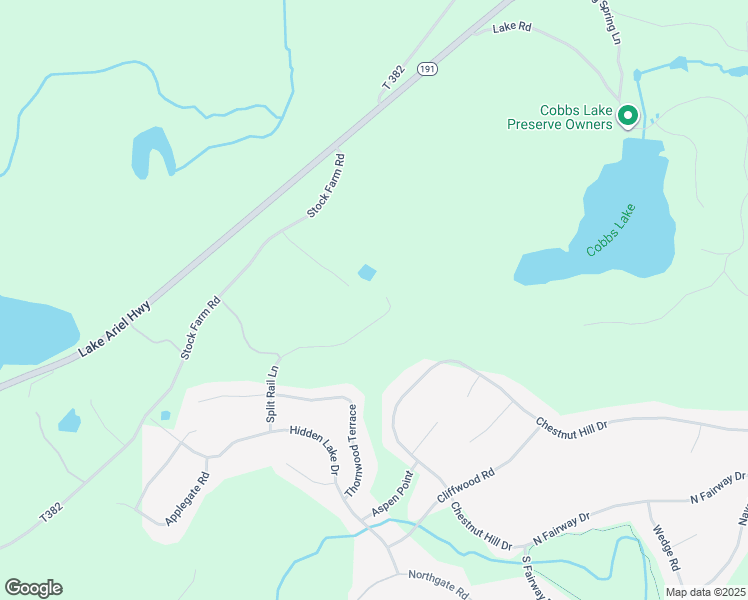 map of restaurants, bars, coffee shops, grocery stores, and more near 3842 Split Rail Lane in Wayne County