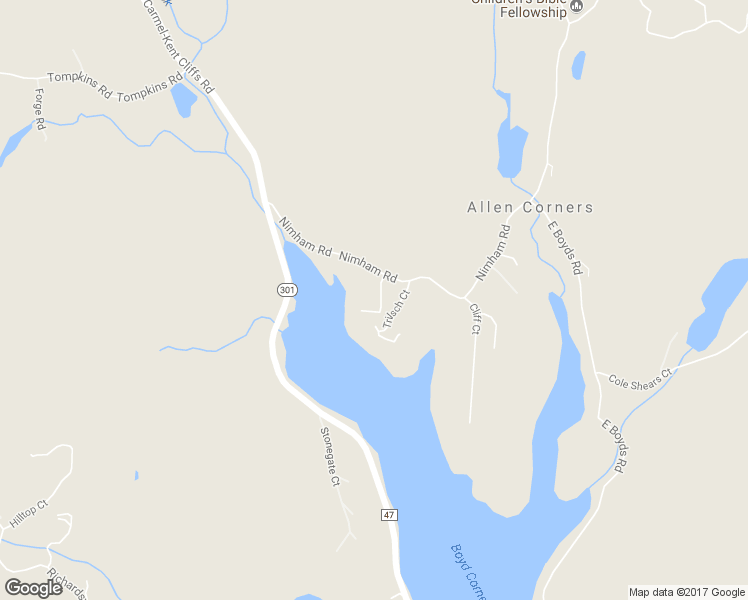 map of restaurants, bars, coffee shops, grocery stores, and more near 68 Ninham Road in Carmel Hamlet