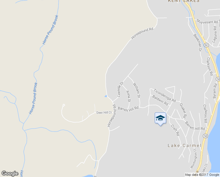 map of restaurants, bars, coffee shops, grocery stores, and more near 444 Horsepound Road in Carmel Hamlet