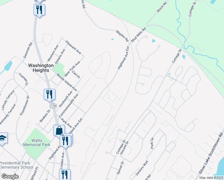 map of restaurants, bars, coffee shops, grocery stores, and more near 68 Jimal Drive in Middletown