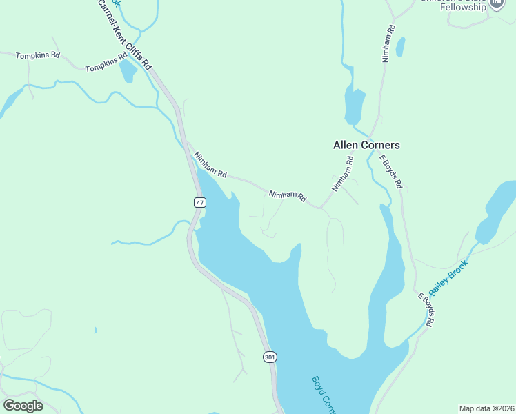 map of restaurants, bars, coffee shops, grocery stores, and more near 68 Ninham Road in Carmel Hamlet