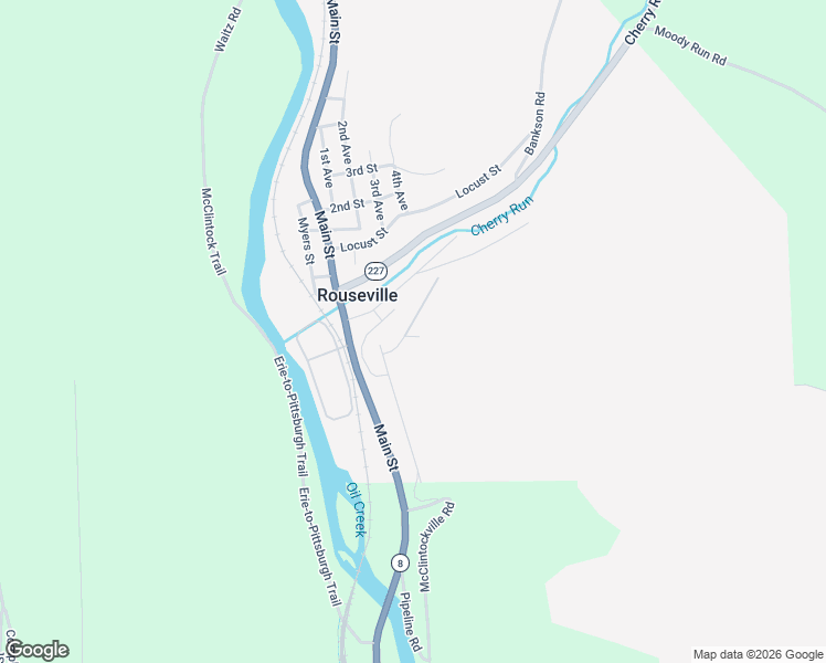 map of restaurants, bars, coffee shops, grocery stores, and more near 4 Imperial in Rouseville