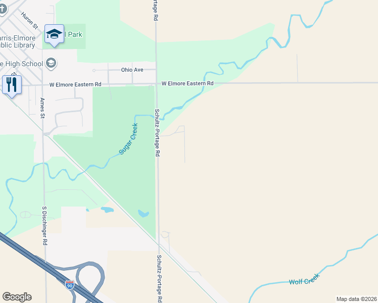 map of restaurants, bars, coffee shops, grocery stores, and more near in Elmore