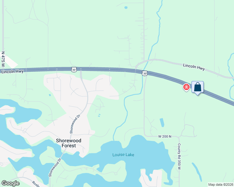 map of restaurants, bars, coffee shops, grocery stores, and more near 101-147 Coolspring Drive in Valparaiso