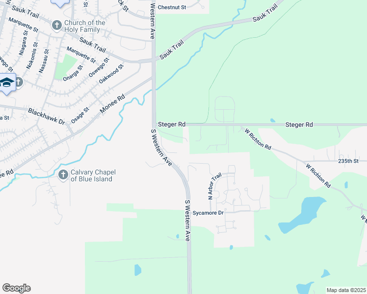 map of restaurants, bars, coffee shops, grocery stores, and more near 2420 Old Western Avenue in University Park