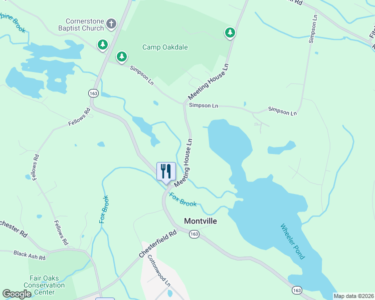 map of restaurants, bars, coffee shops, grocery stores, and more near 82-20 Meeting House Lane in Montville
