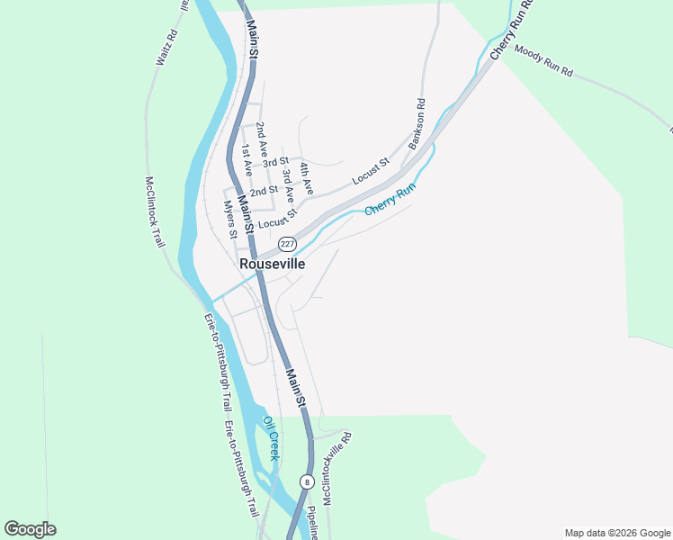 map of restaurants, bars, coffee shops, grocery stores, and more near 4 Imperial in Rouseville