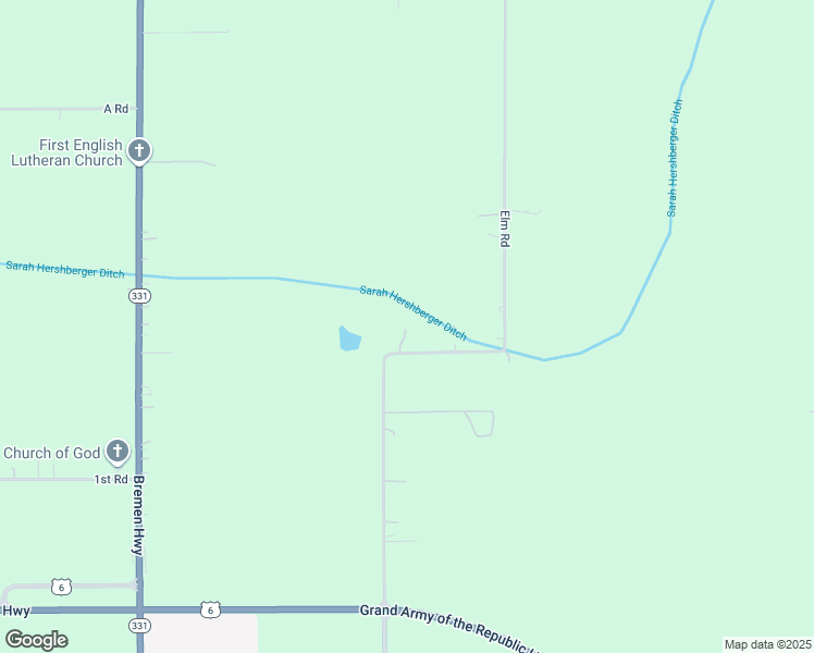 map of restaurants, bars, coffee shops, grocery stores, and more near 653-1271 Elm Road in Bremen