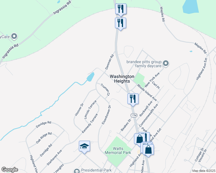map of restaurants, bars, coffee shops, grocery stores, and more near 9 Truman Court in Middletown