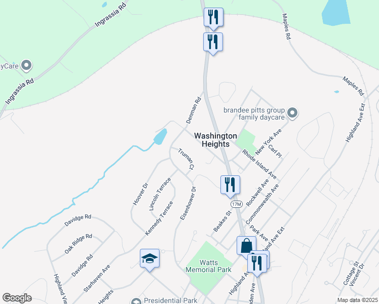 map of restaurants, bars, coffee shops, grocery stores, and more near 9 Truman Court in Middletown