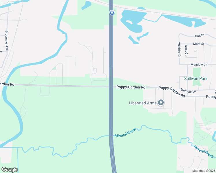 map of restaurants, bars, coffee shops, grocery stores, and more near County Road 1223 in Colona