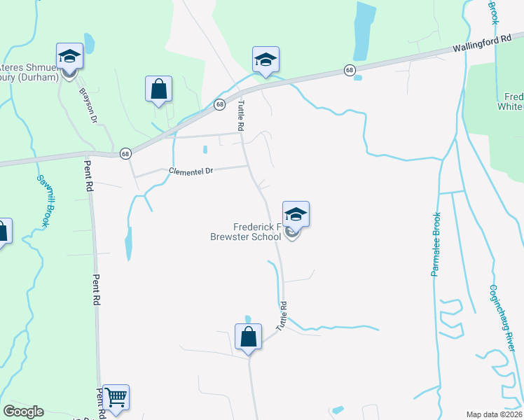 map of restaurants, bars, coffee shops, grocery stores, and more near 101 Tuttle Road in Durham