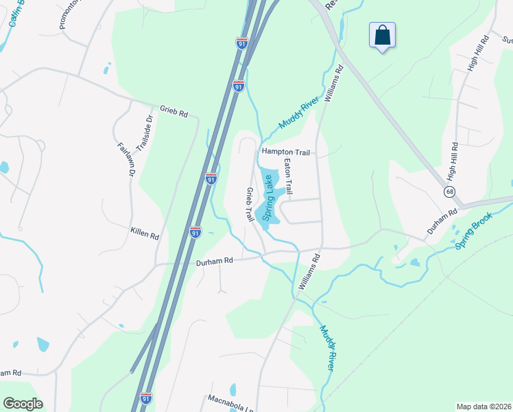 map of restaurants, bars, coffee shops, grocery stores, and more near 15 Grieb Court in Wallingford