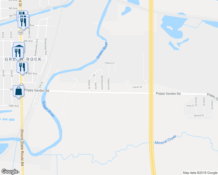 map of restaurants, bars, coffee shops, grocery stores, and more near 920 Cypress Drive in Colona