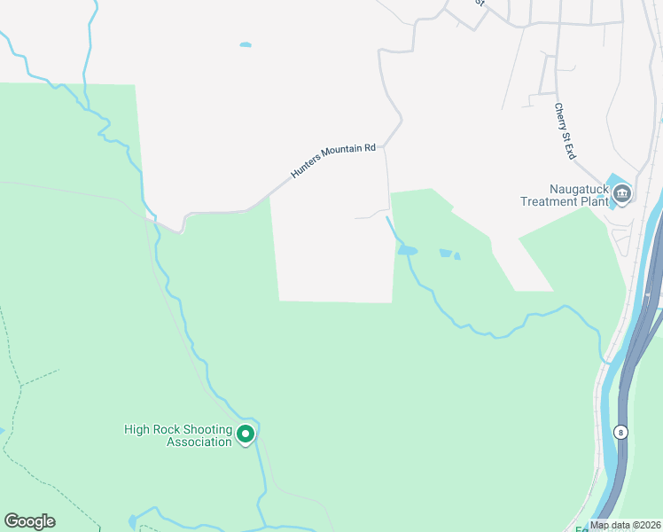 map of restaurants, bars, coffee shops, grocery stores, and more near 100 Hunters Mountain Road in Naugatuck