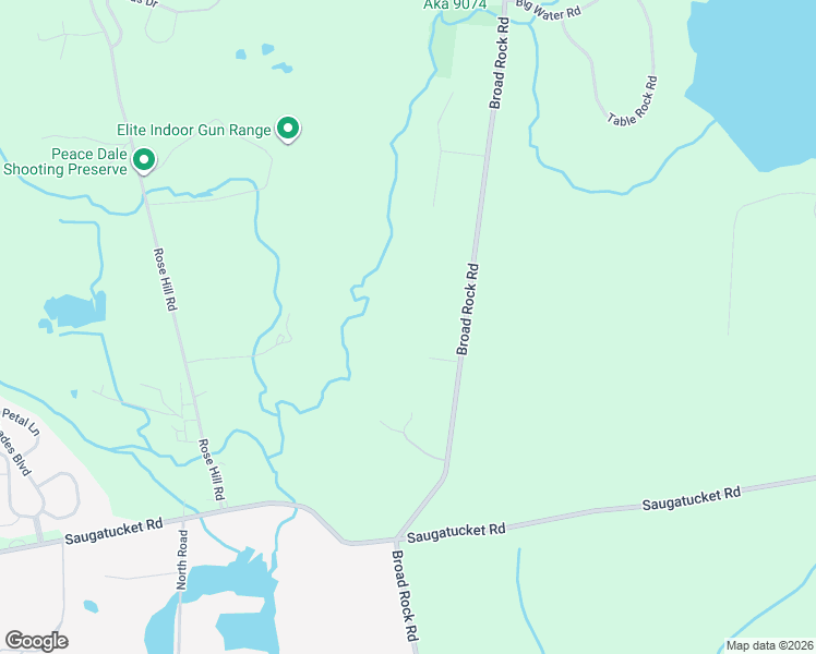 map of restaurants, bars, coffee shops, grocery stores, and more near 852 Broad Rock Road in South Kingstown