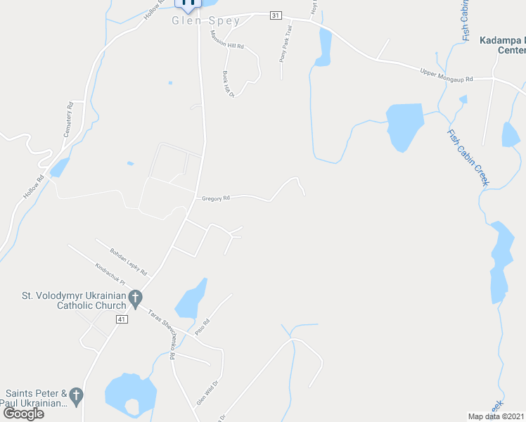 map of restaurants, bars, coffee shops, grocery stores, and more near 47 Gregory Drive in Glen Spey