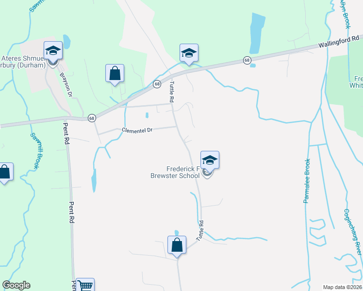 map of restaurants, bars, coffee shops, grocery stores, and more near 79 Tuttle Road in Durham