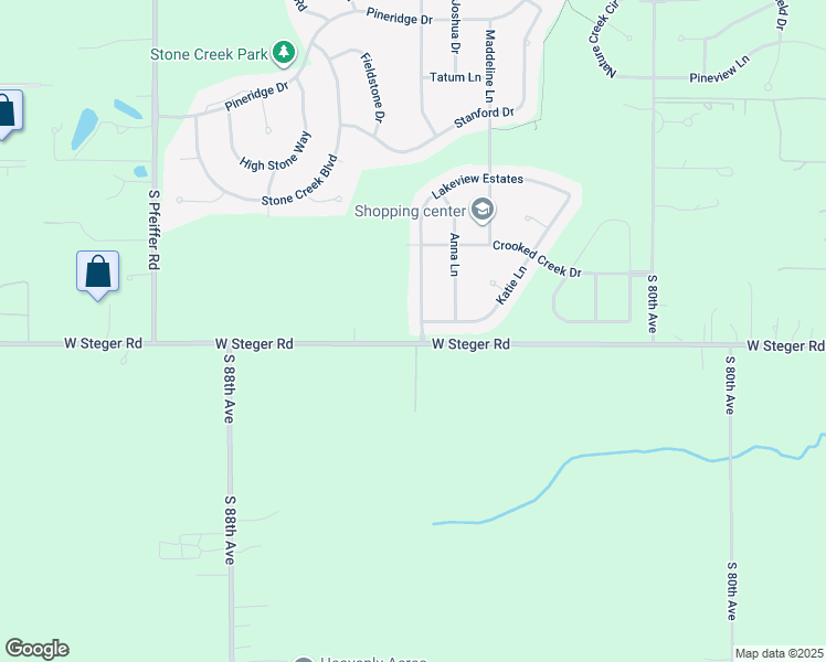 map of restaurants, bars, coffee shops, grocery stores, and more near 23070 Lakeview Estates in Frankfort