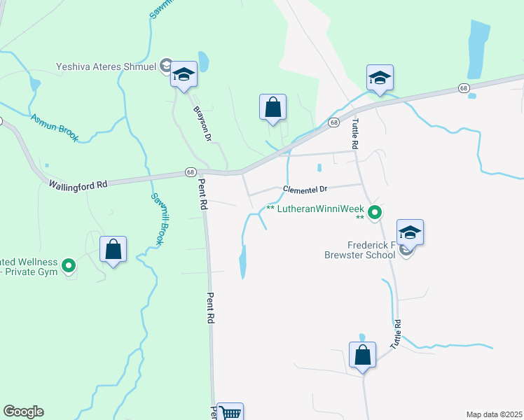 map of restaurants, bars, coffee shops, grocery stores, and more near 34 Linmar Drive in Durham