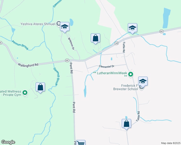 map of restaurants, bars, coffee shops, grocery stores, and more near 34 Linmar Drive in Durham