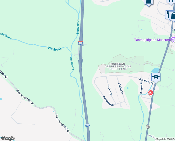 map of restaurants, bars, coffee shops, grocery stores, and more near 200 Fort Hill Drive in Montville