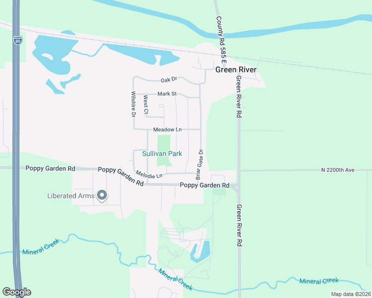 map of restaurants, bars, coffee shops, grocery stores, and more near 233 Melrose Drive in Colona