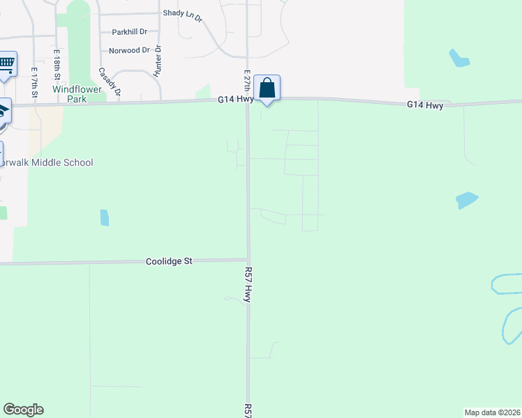 map of restaurants, bars, coffee shops, grocery stores, and more near 385 80th Avenue in Norwalk